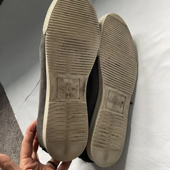 Pajar Canada hightop suede leather boat shoe Men’s size 12-12 1/2 Navy and gray - Picture 7 of 9